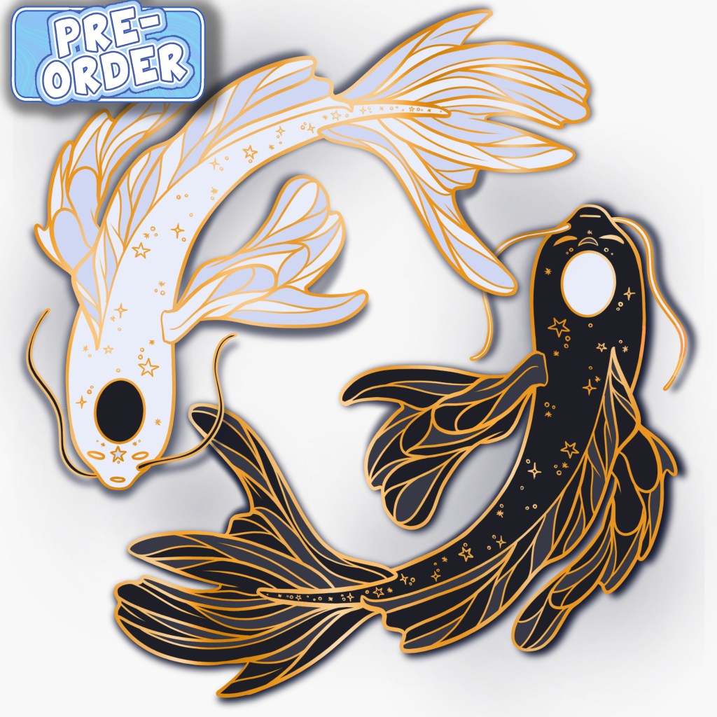"Harmony" Yin & Yang Enamel Pin Set